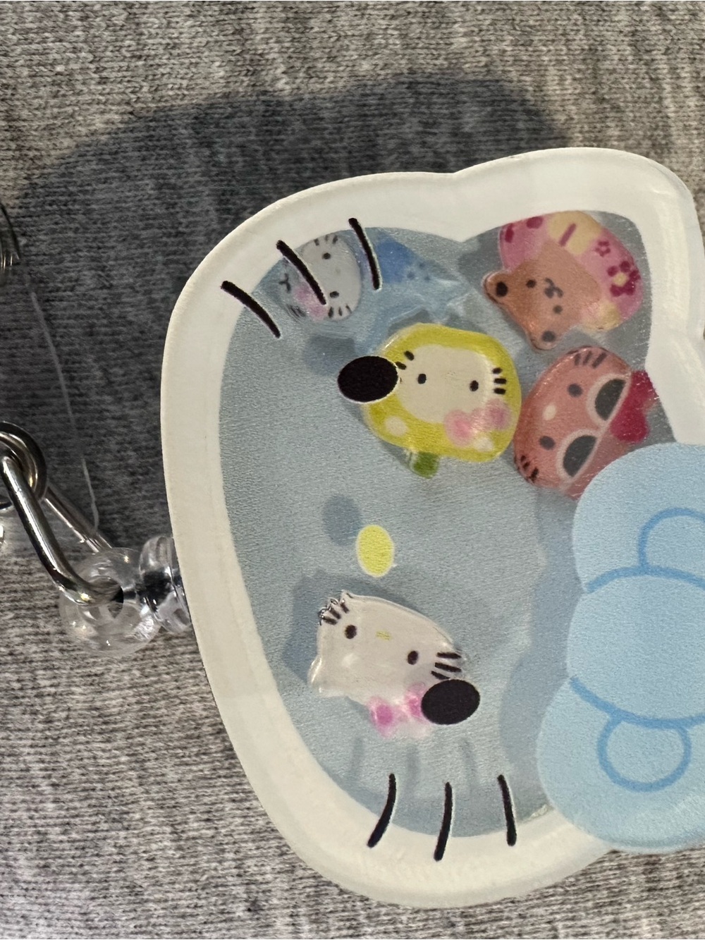 Cute hello kitty badge reel